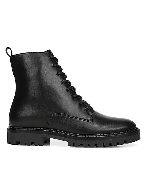 Cabria Lug-Sole Leather Combat Boots | Saks Fifth Avenue