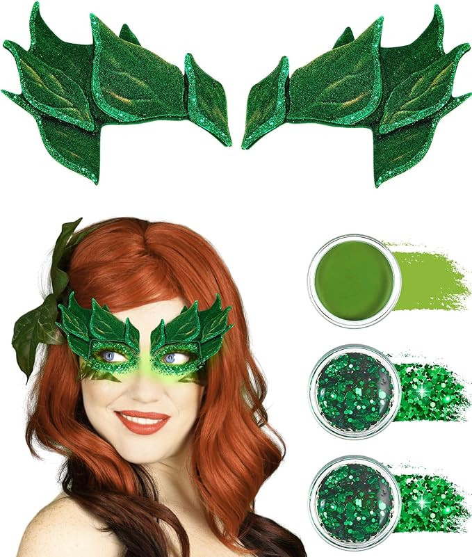 Green Leaf Costume 2025 Female Villain Costumes for Women Lethal Halloween Costume Jungle Theme G... | Amazon (US)