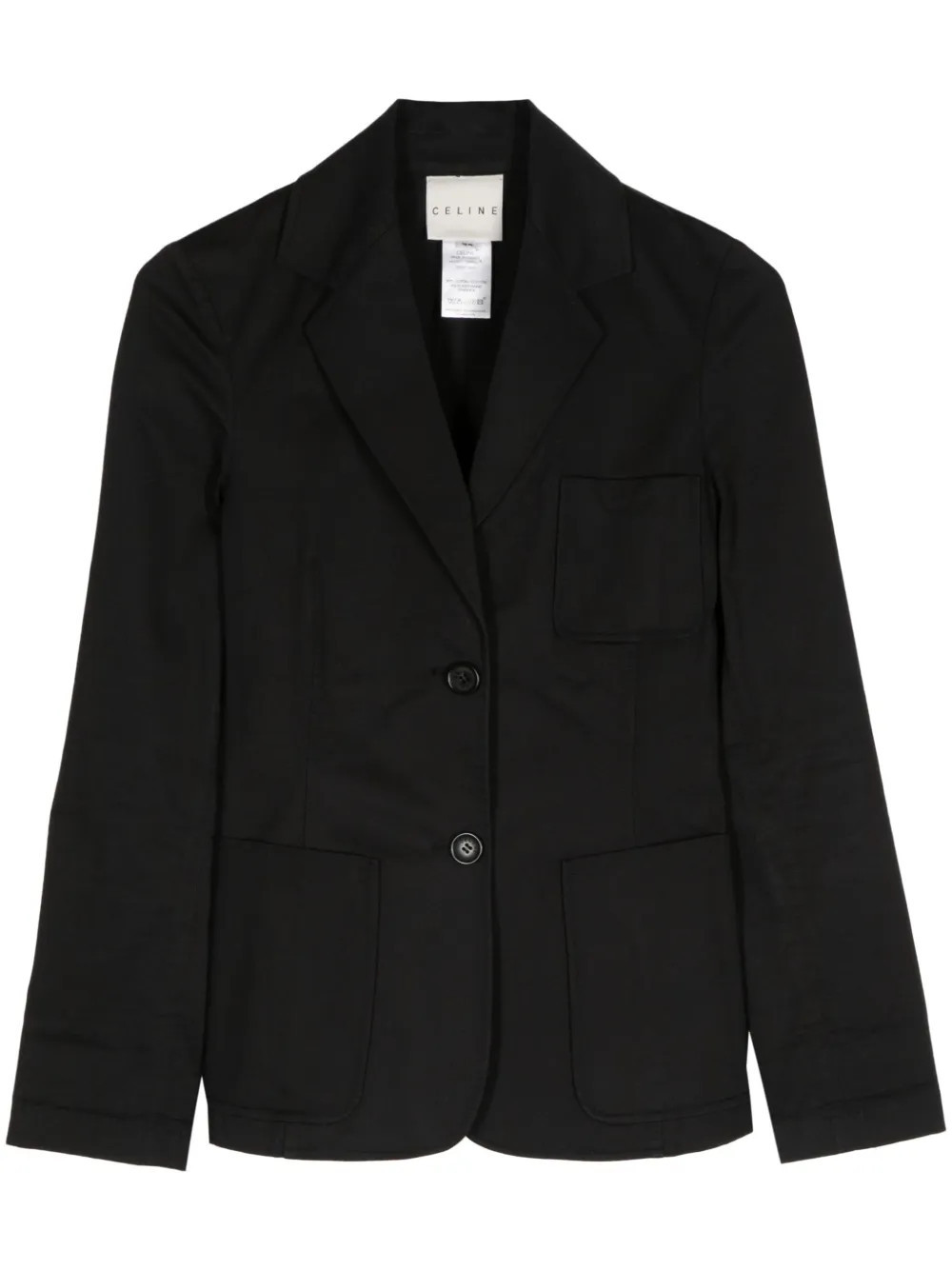 Celine Pre-Owned single-breasted blazer - Black | Farfetch Global