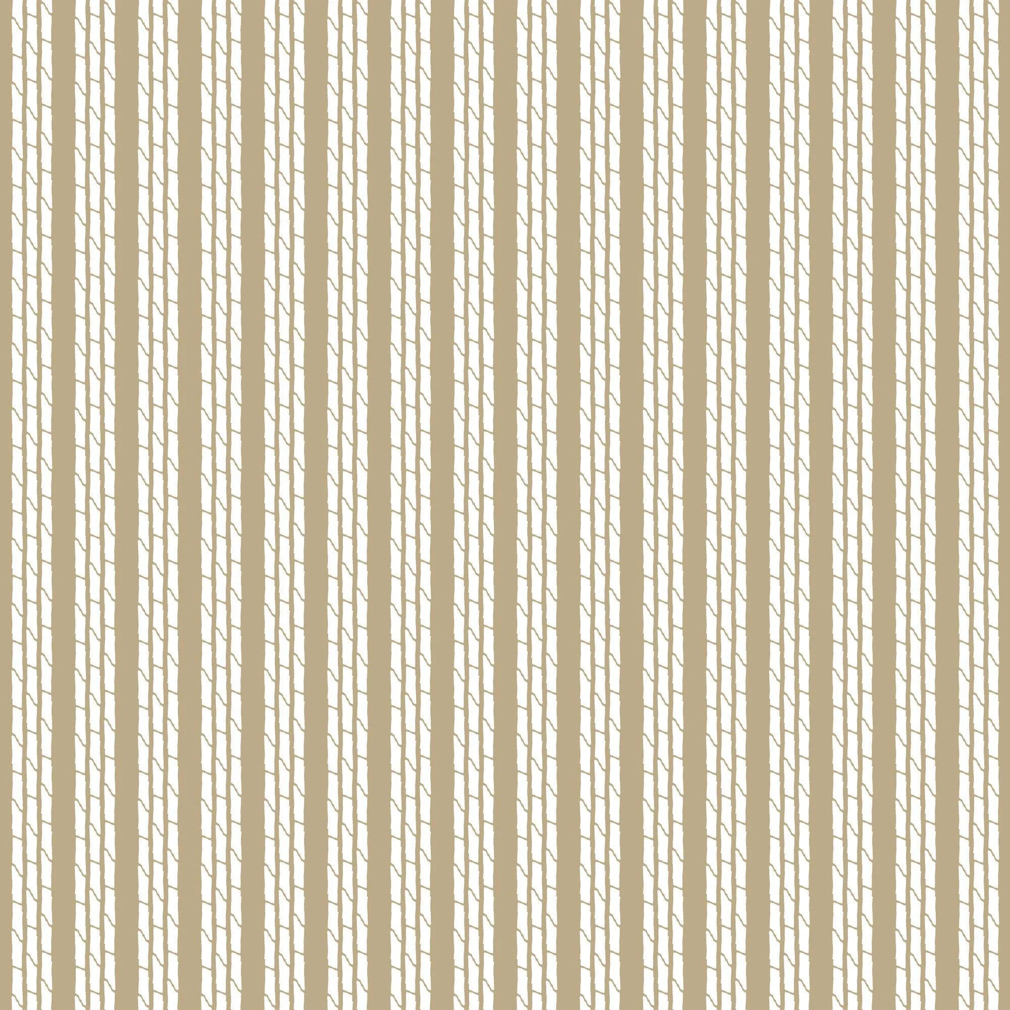 Tennessee Bamboo Stripes - Taupe Wallpaper by Honey + Hank | Mitchell Black