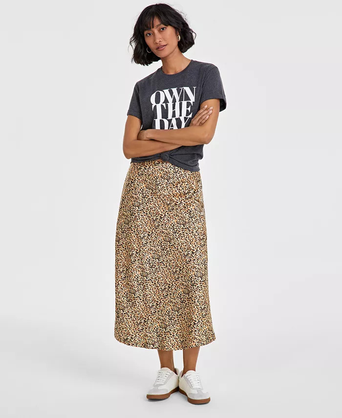 Women's Printed Slip Skirt, Created for Macy's | Macy's