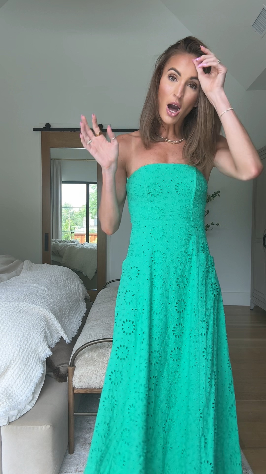 love the color of this dress!

#LTKWedding