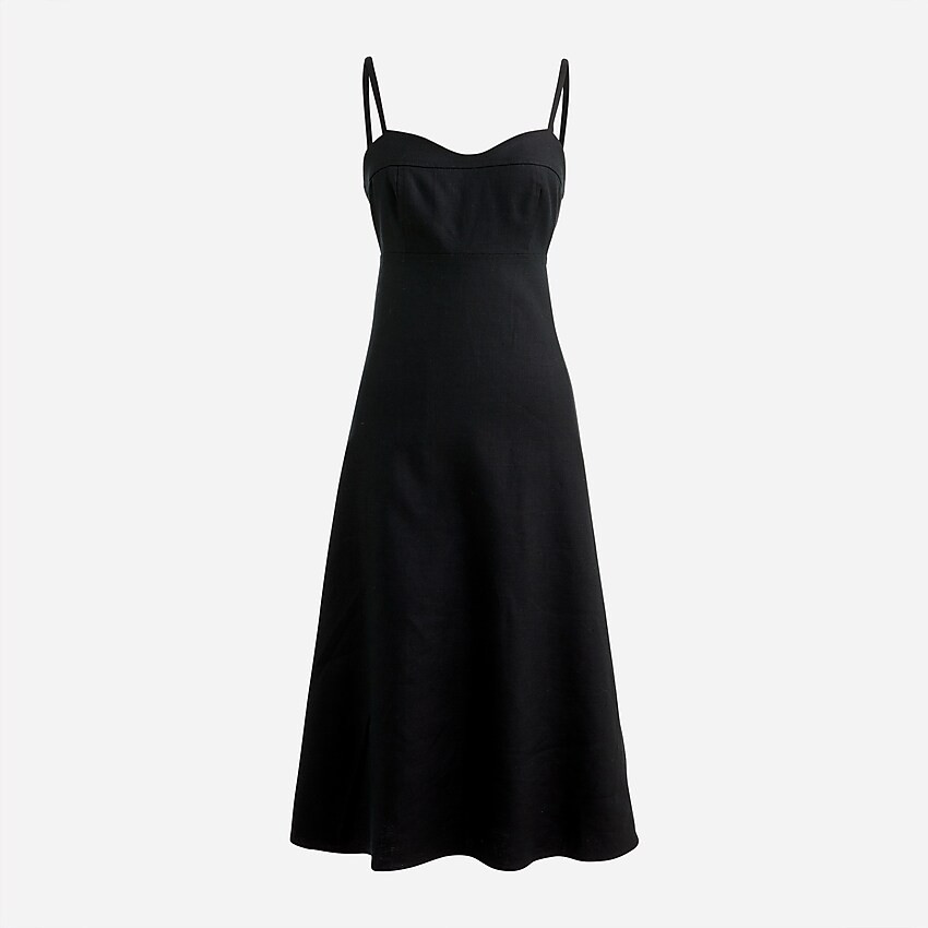 Stretch linen A-line dress | J. Crew US
