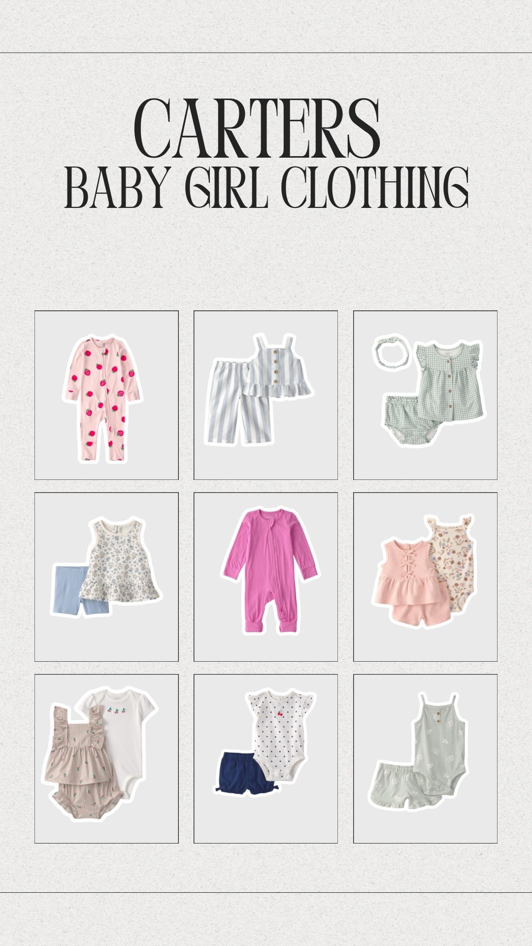 Not even having a baby girl, but couldn’t stop myself from scrolling through girls carters section 


#LTKKids #LTKBump #LTKBaby