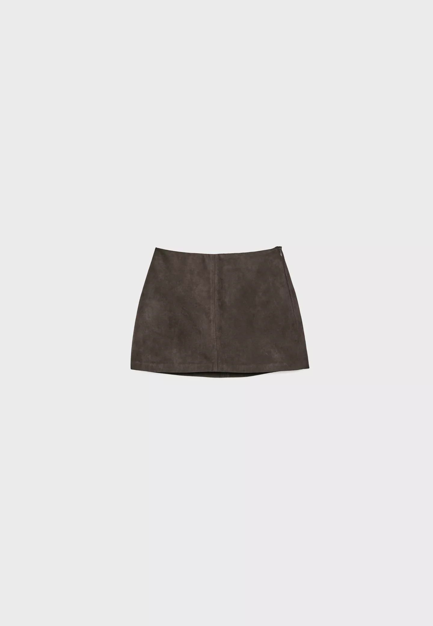 Faux suede mini skort - Women's fashion | Stradivarius United Kingdom | Stradivarius (UK)
