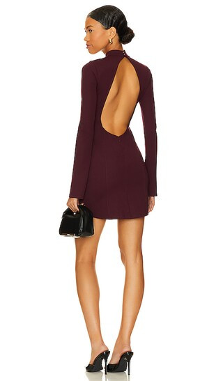 Tanya Mini Dress in Midnight Burgundy | Revolve Clothing (Global)