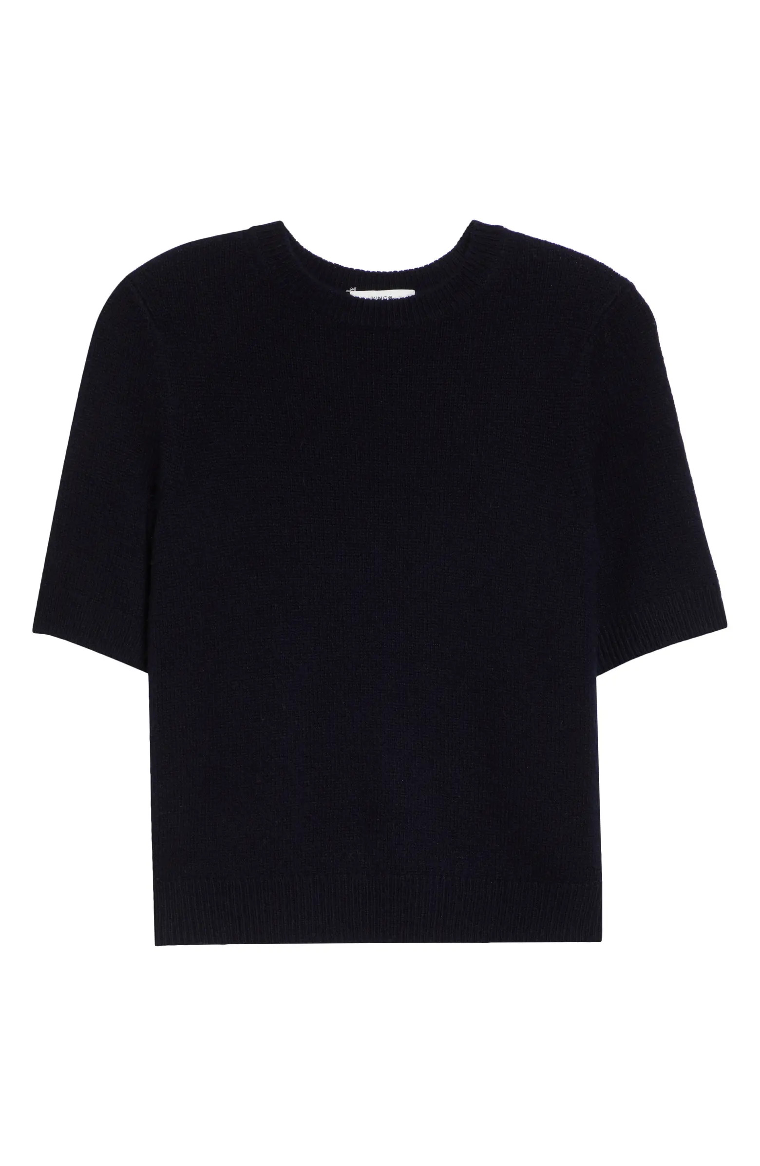 Vince Short Sleeve Wool & Cashmere Sweater | Nordstrom | Nordstrom