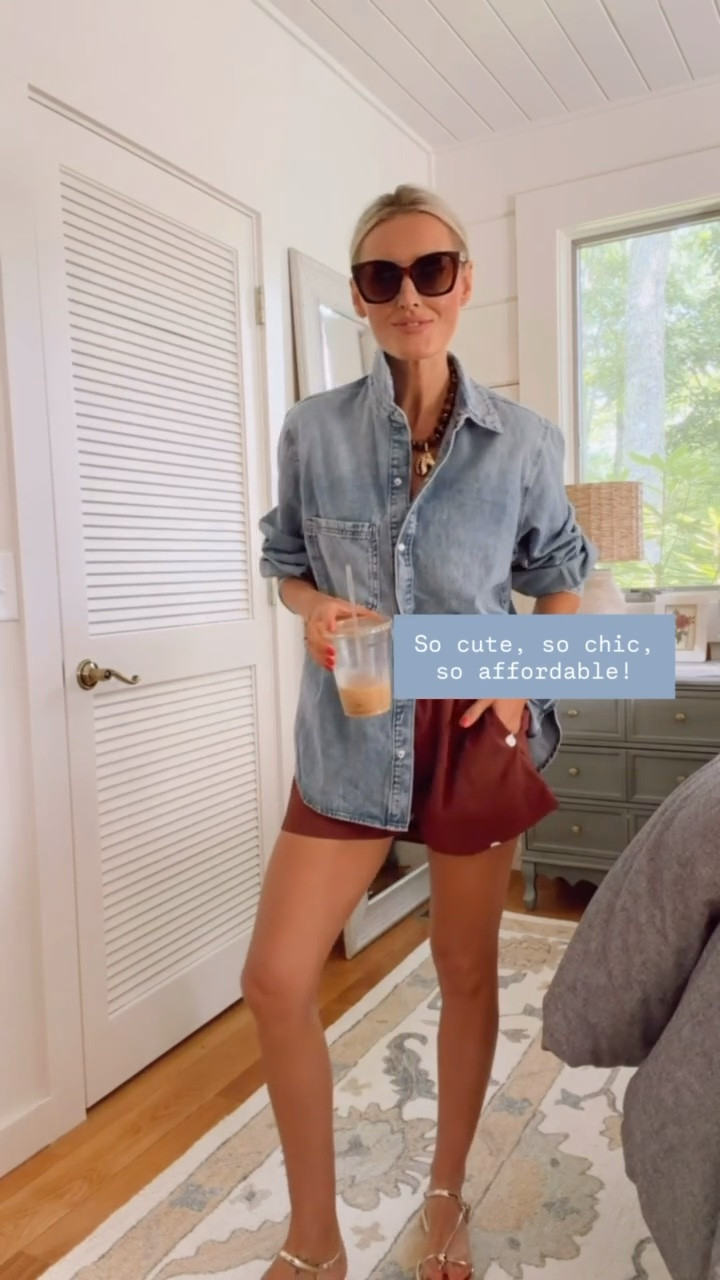 Both of these pieces look so chic without breaking the bank 👏🏼 wearing M in the top & S in the shorts.

Loverly Grey, Target find, Target fashion, Amazon fashion, Amazon find, denim shirt

#LTKSeasonal #LTKootd