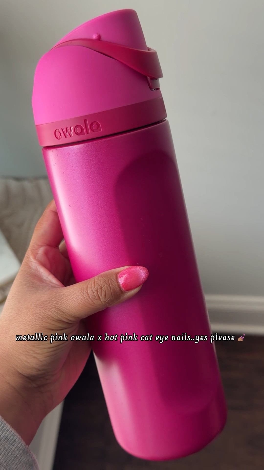 A pretty pink match made in heaven! 💕 I bought this metallic pink water bottle a few days ago and didn’t even realize my manicure I got this past weekend matched it until after! It’s the little things that bring the most joy.

#LTKTravel #LTKHome #LTKdayinmylife