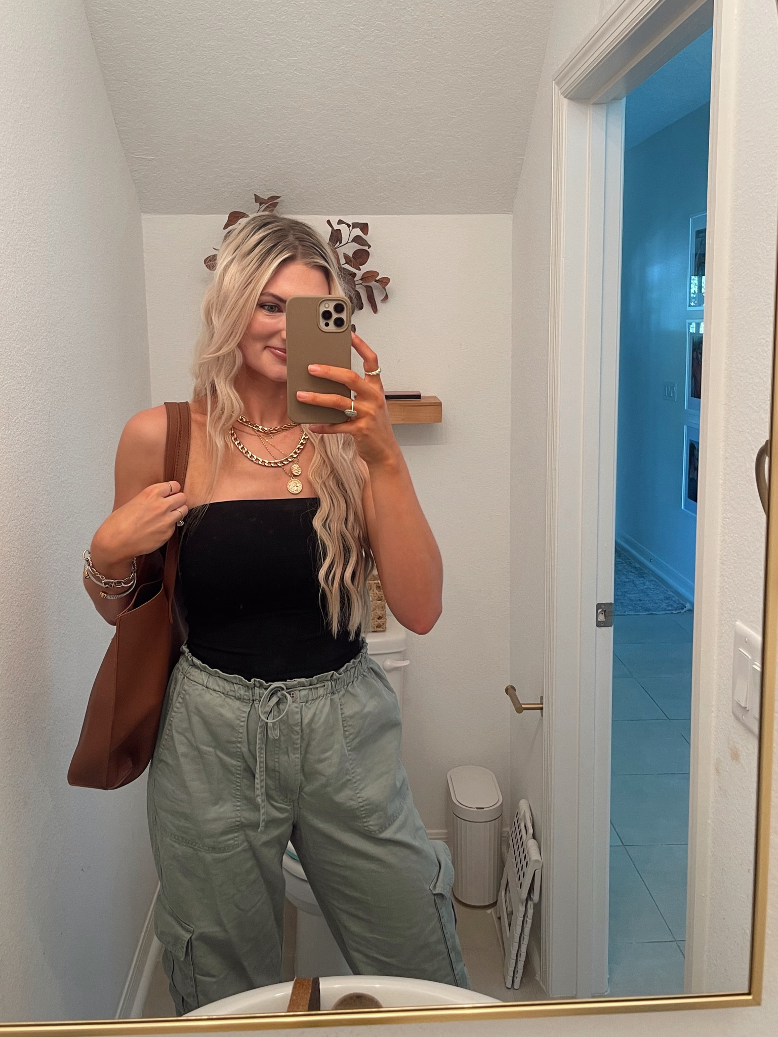 Fall outfit 🍂 

Black tube top- small, size down
Cargo pants (old from abercrombie) medium long 

#LTKFindsUnder50 #LTKStyleTip