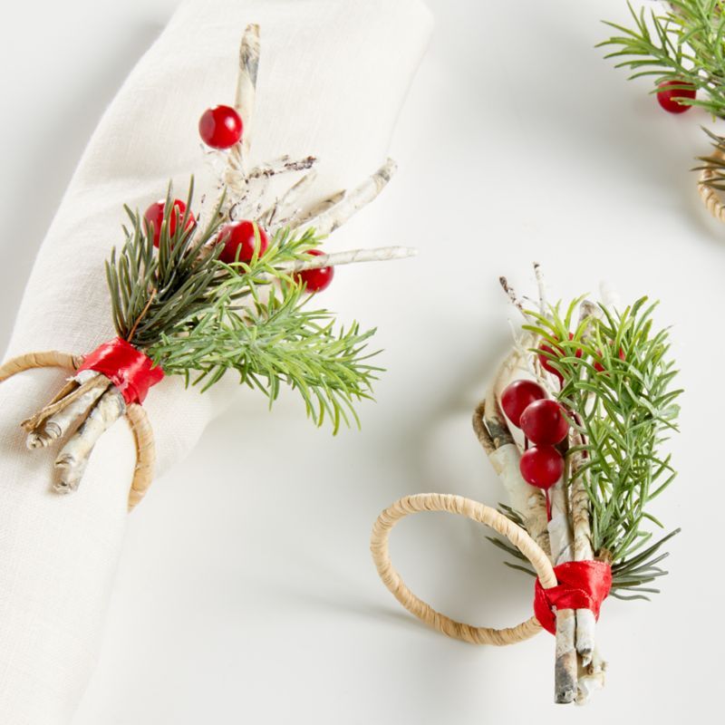 Twig Berry Napkin Ring + Reviews | Crate and Barrel | Crate & Barrel