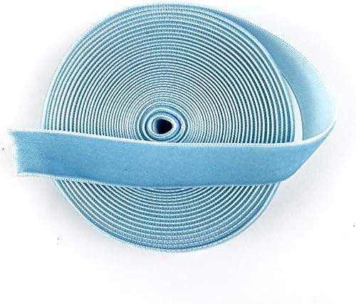 Worlds Sky Blue Velvet Ribbon 5 Yards 5/8"Inch(16mm) | Amazon (US)