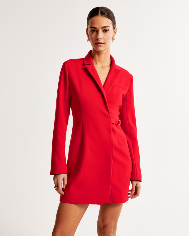 Side-Belt Blazer Mini Dress | Abercrombie & Fitch (US)