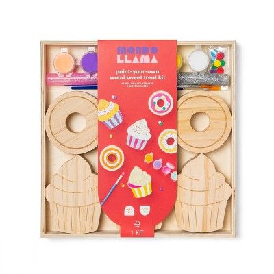 Paint-Your-Own Wood Sweet Treats Kit - Mondo Llama™ | Target
