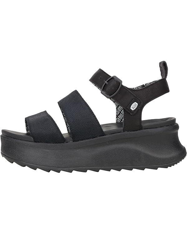 HEYDUDE Womens Delray Buckle Classic Sandal | Lightweight Platform Sandal with EVA Footbed and Ad... | Amazon (US)