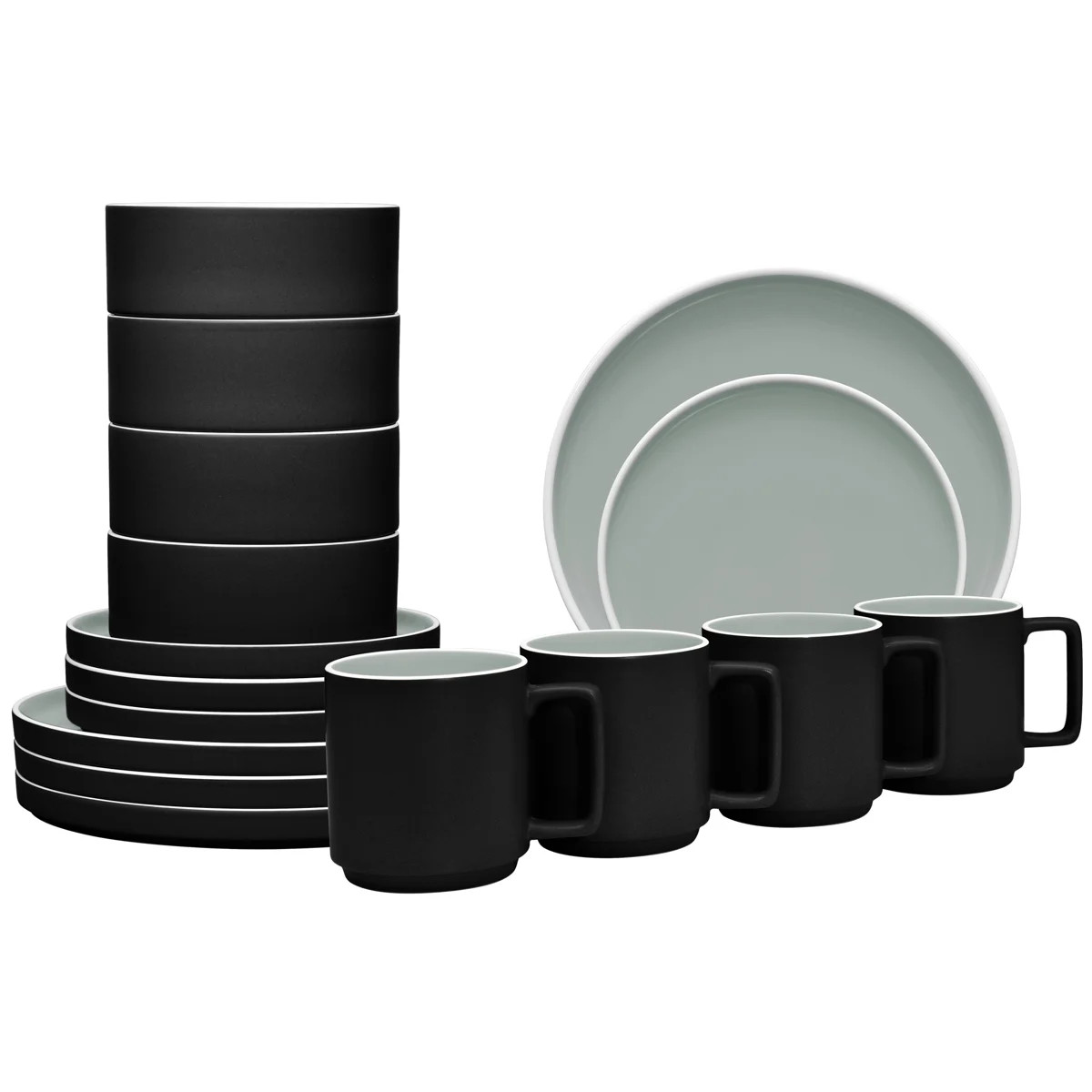 Noritake ColorTrio Stax 16-Piece Dinnerware Set, Service for 4 | Wayfair North America