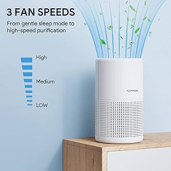 Air Purifiers for Bedroom, FULMINARE H13 True HEPA Air Filter, Quiet Air Cleaner With Night Light... | Amazon (US)