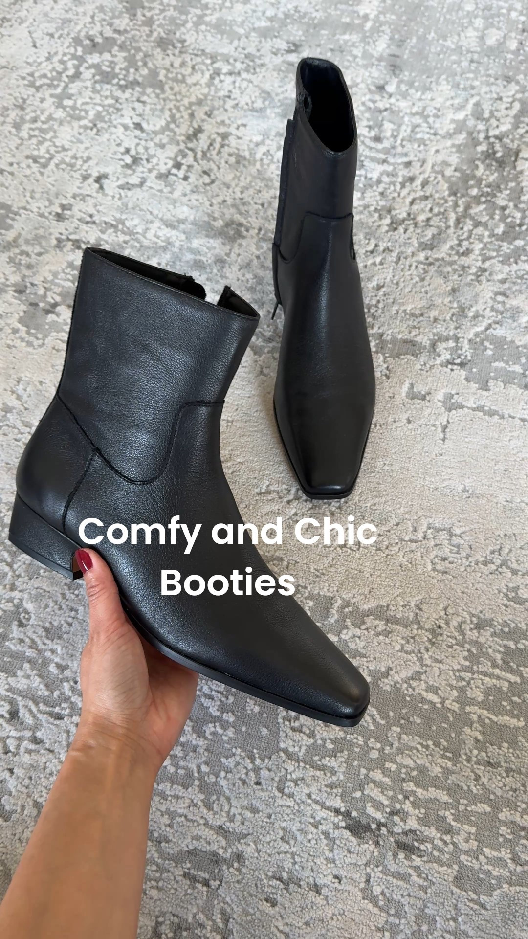 Winter outfits. Good booties to wear with pants. They work out great for my favorite cropped jeans. 
True to size. Bothe the leather and suede options are soft and comfortable. Flexible sole. May not be best option if you have wide feet  


#LTKOver40 #LTKFindsUnder100 #LTKSaleAlert