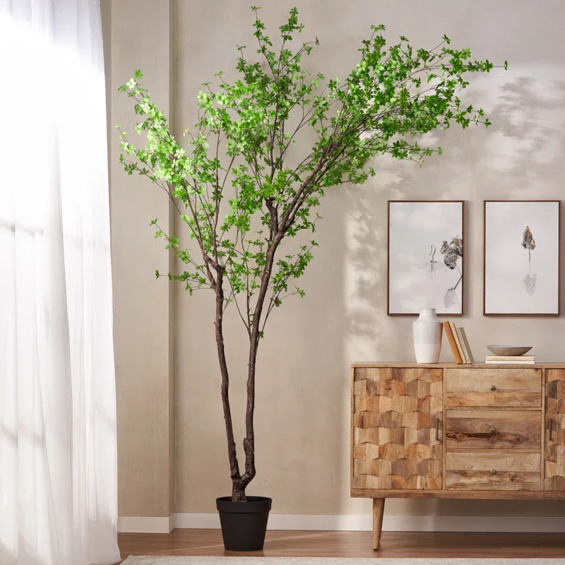 Artificial Enkianthus Tree in Planter | Wayfair North America