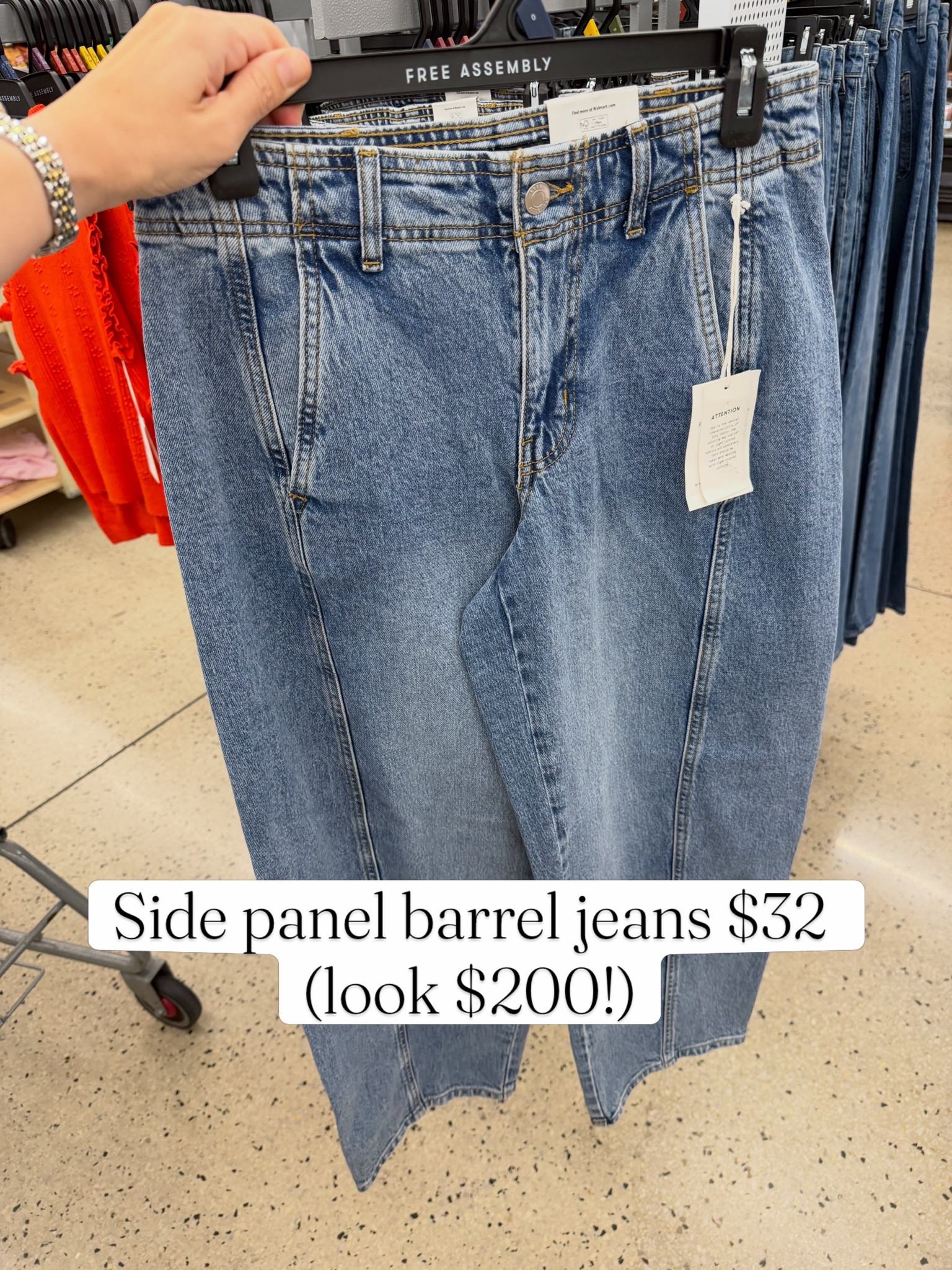 New barrel jeans at Walmart, I’m all in with this trend! #walmartfashion

#LTKxWalmart