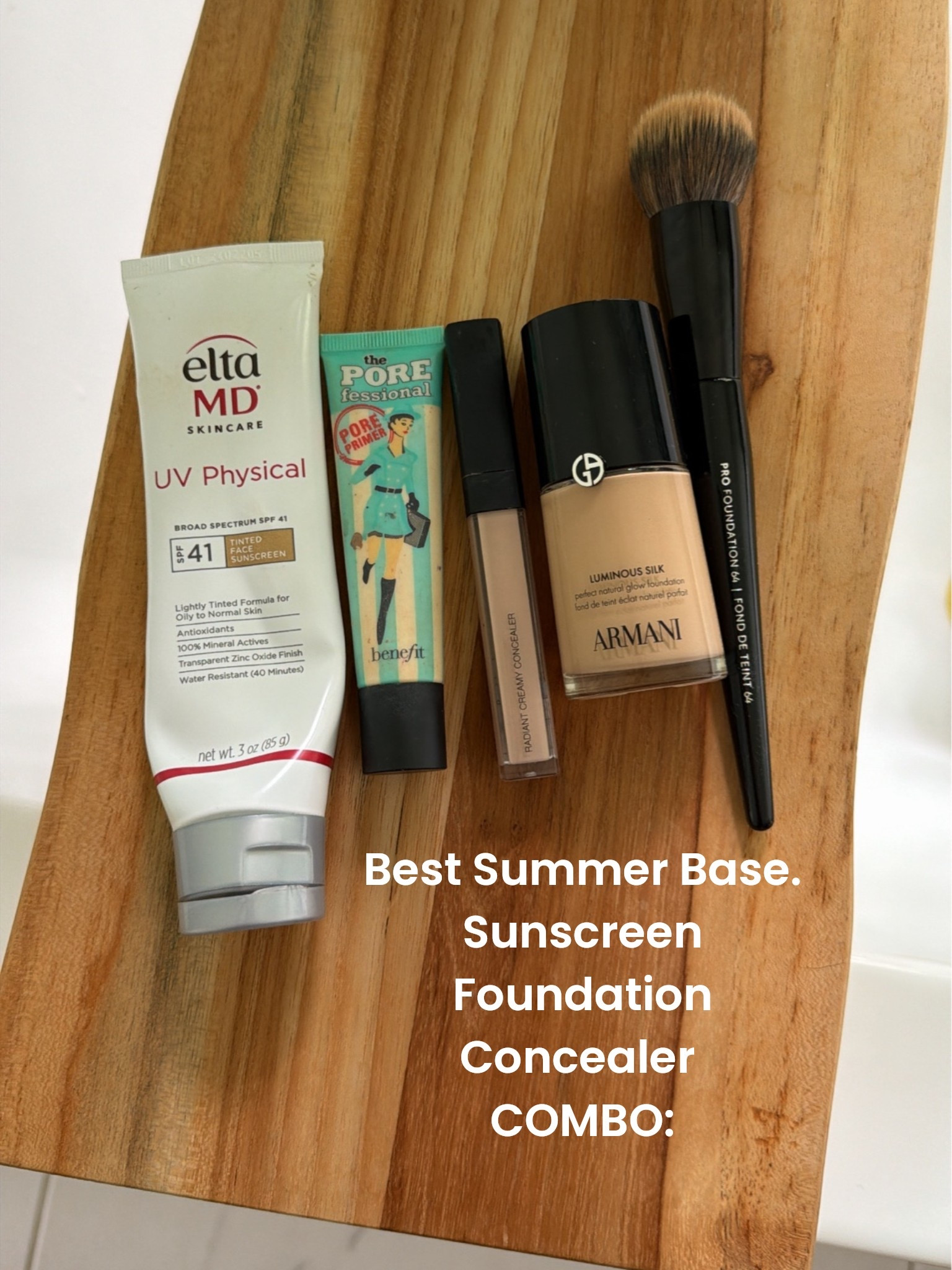 My fav base products. This is THE facial sunscreen. And this foundation looks exactly like your skin. It’s incredible.

#LTKgrwm #LTKmomlife #LTKselfcare
