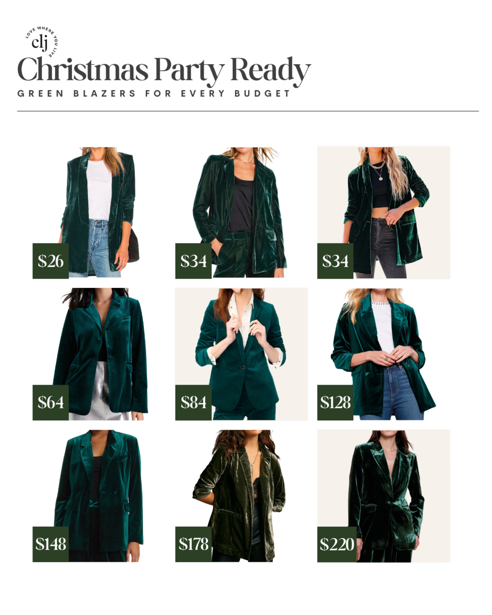 Green blazers for every budget 🎄

#LTKHoliday #LTKstyletip #LTKparties