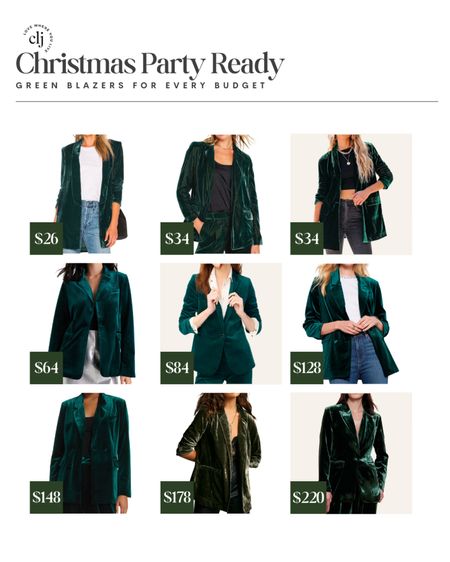 Green blazers for every budget 🎄

#LTKHoliday #LTKstyletip #LTKparties