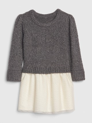 Toddler Boucle Mix-Media Dress | Gap (US)