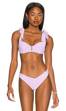 BEACH RIOT Blair Bikini Top in Lavender from Revolve.com | Revolve Clothing (Global)