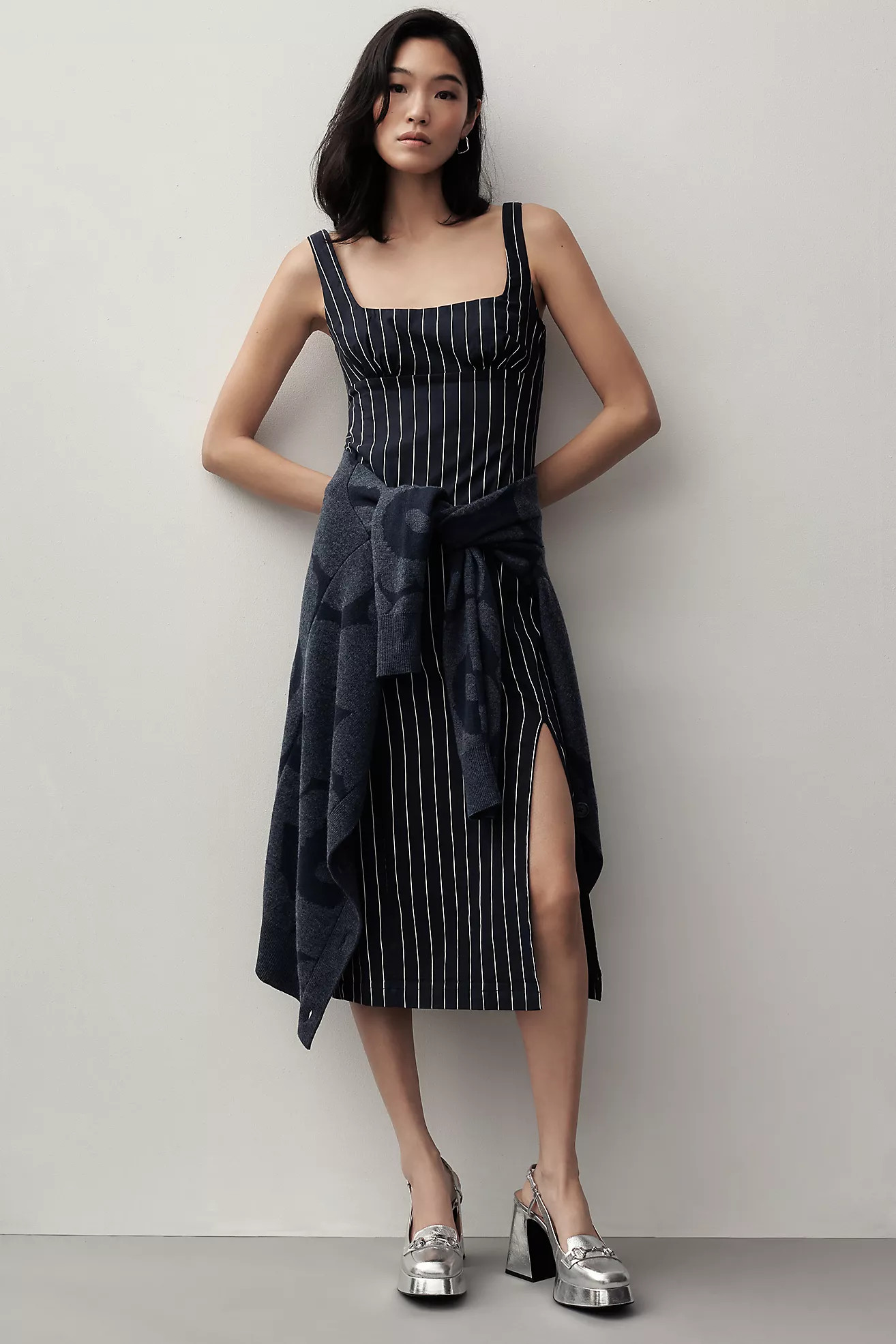 By Anthropologie Slim Square-Neck Dress | Anthropologie (US)