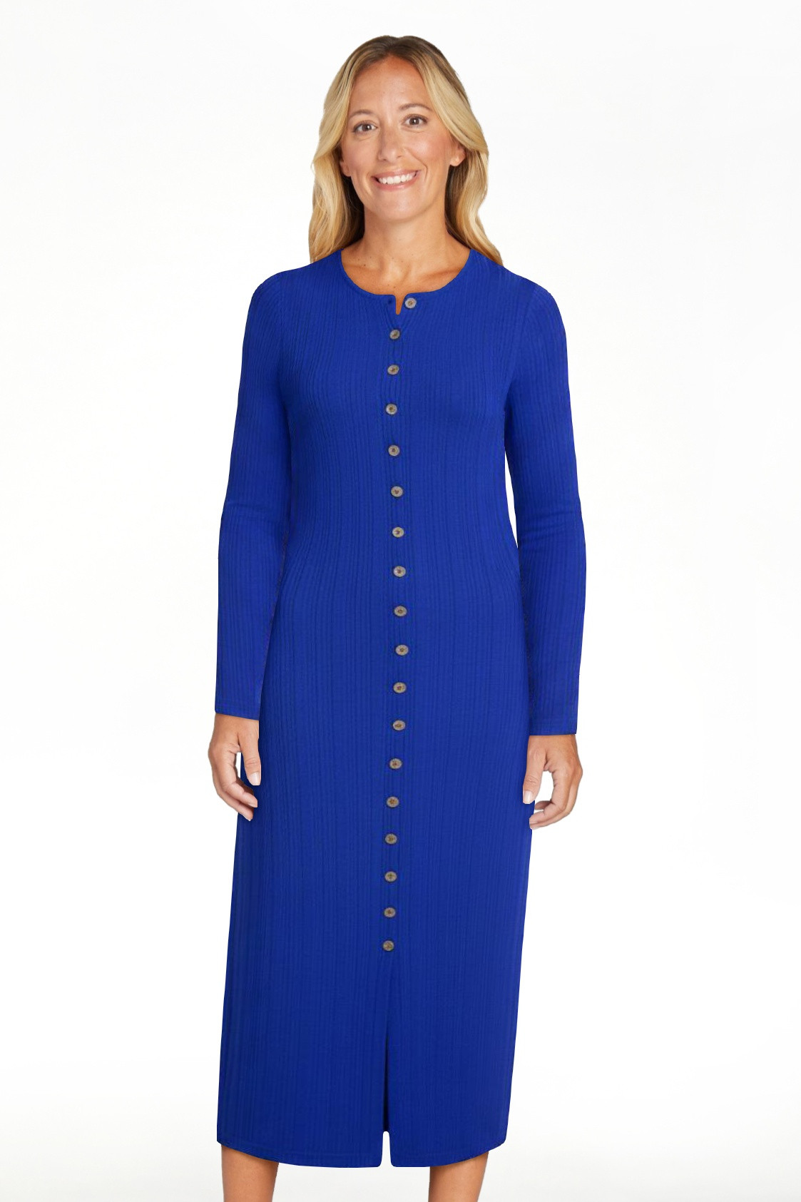 Scenario Women's Cardigan Midi Dress with Long Sleeves, Sizes XS-XXXL | Walmart (US)