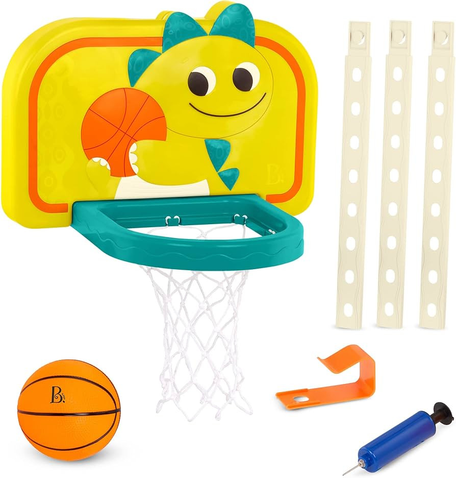 B. toys – Hanging Basketball Net – Adjustable Height – Mini Ball & Air Pump – Sports Toys... | Amazon (US)