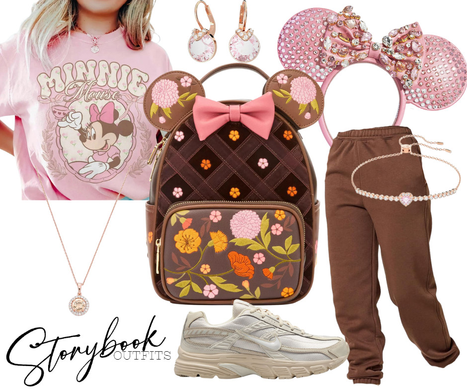 If you love soft pinks and warm browns, this Storybook Outfit is your new Disney uniform: Minnie graphic tee, sparkle pink ears, floral Minnie Loungefly, comfy joggers + cushy sneakers so you’re cute, cozy, and ready to rope drop and fireworks! 

 

#LTKTravel