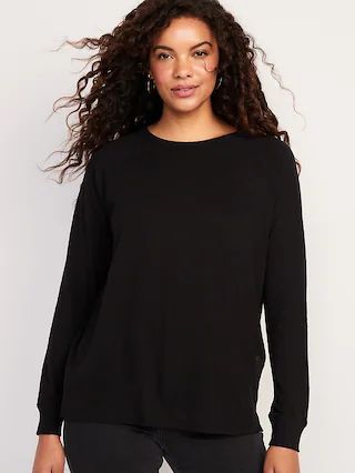 Long-Sleeve Loose Tunic T-Shirt for Women | Old Navy (US)