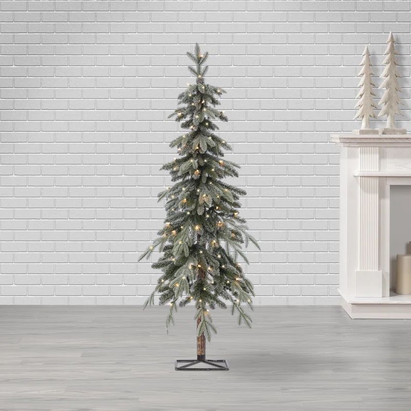 Gwennoline Lighted Artificial Fir Christmas Tree | Wayfair North America