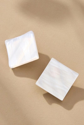 Square Shell Post Earrings | Anthropologie (US)