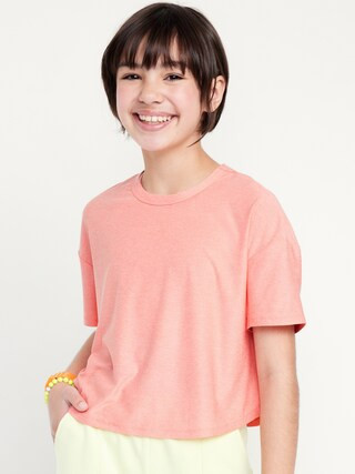 Cloud 94 Soft Go-Dry Cool Cropped T-Shirt for Girls | Old Navy (US)