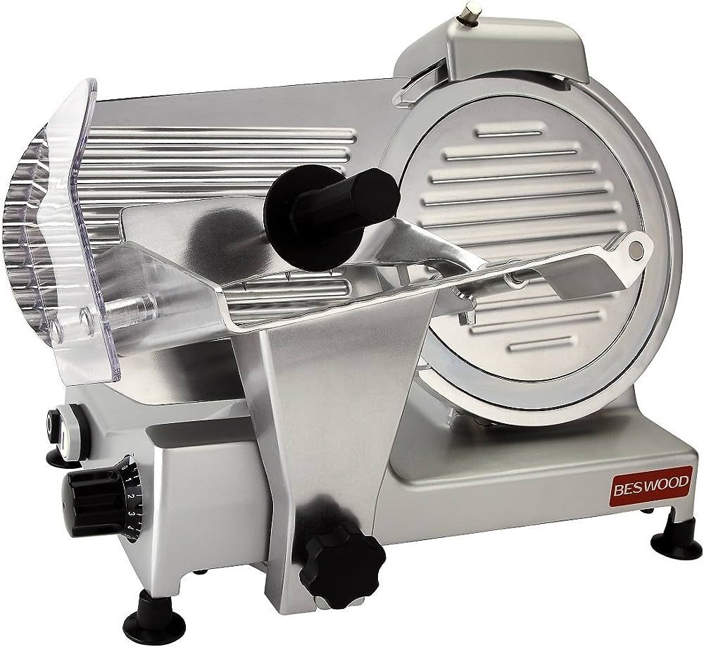 BESWOOD 10" Premium Chromium-plated Steel Blade Electric Deli Meat Cheese Food Slicer Commercial ... | Amazon (US)
