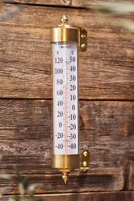 Brass Garden Thermometer | Terrain