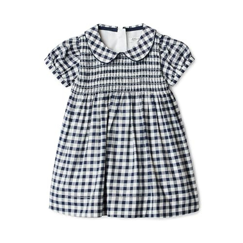 Amazon Essentials x Sofia Grainge Toddler Girls' Mommy & Me Cotton Sateen Dresses, Navy Gingham, 2T | Amazon (US)