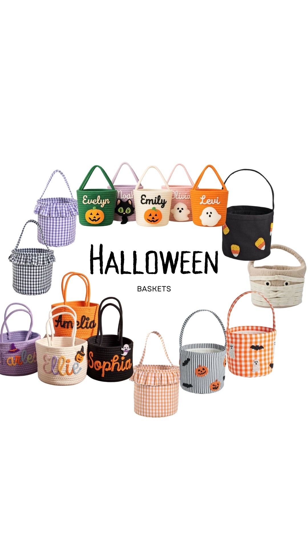 Halloween baskets for trick or treat 

#LTKBaby #LTKSeasonal #LTKKids