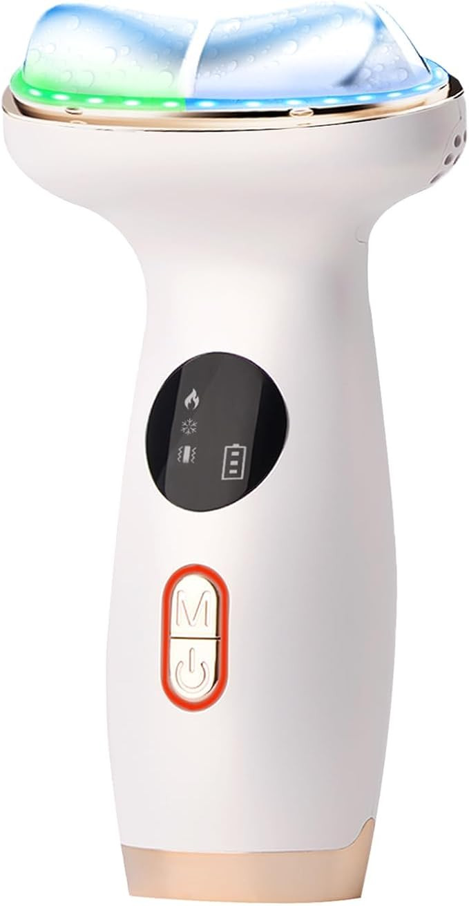 Cold Heat Facial Massager Red Light Therapy for Face Neck Eye Lifting Firming Depuffing,7-in-1 LE... | Amazon (US)