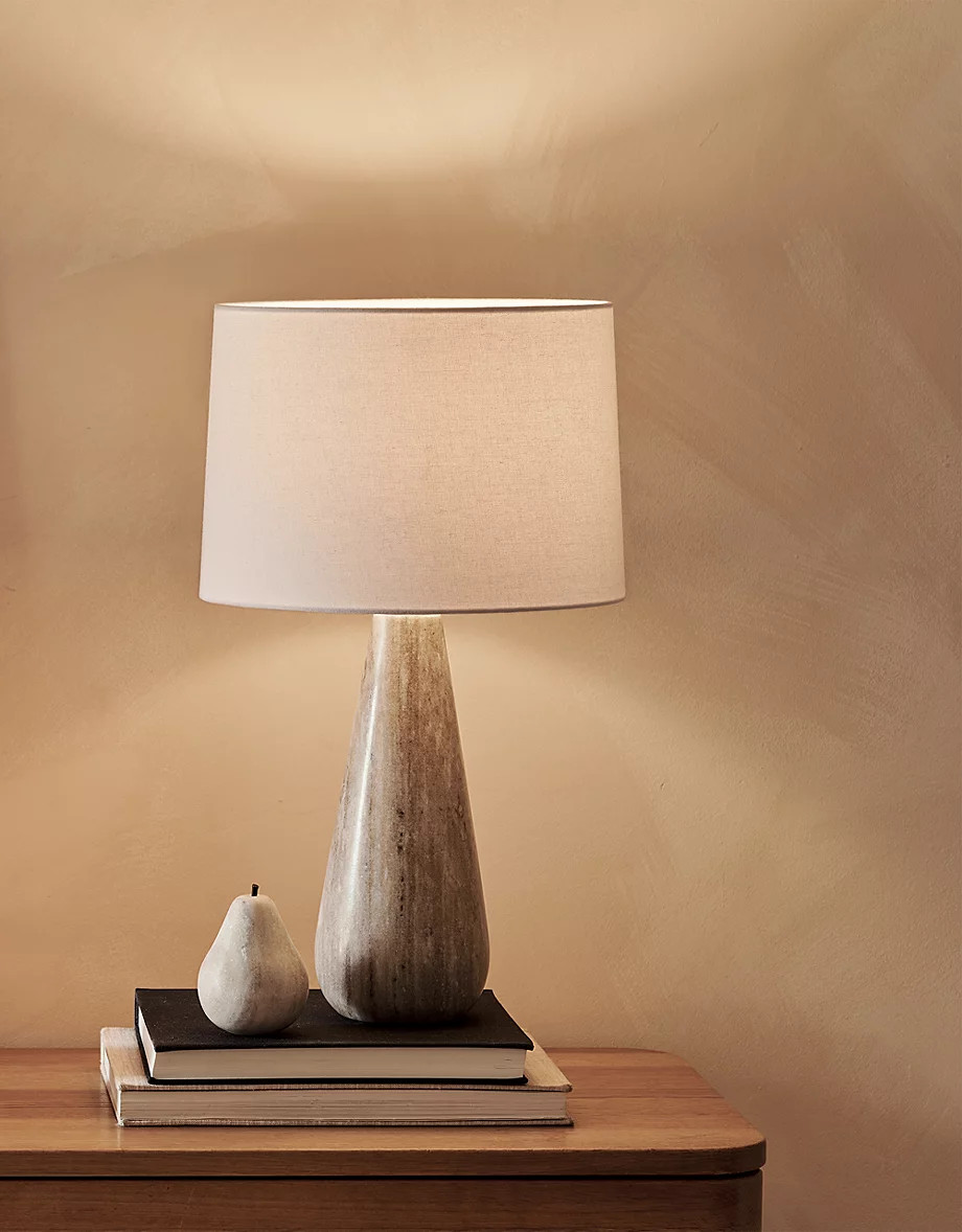 Marlow Marble Teardrop Table Lamp | Lighting | The  White Company | The White Company UK & ROW
