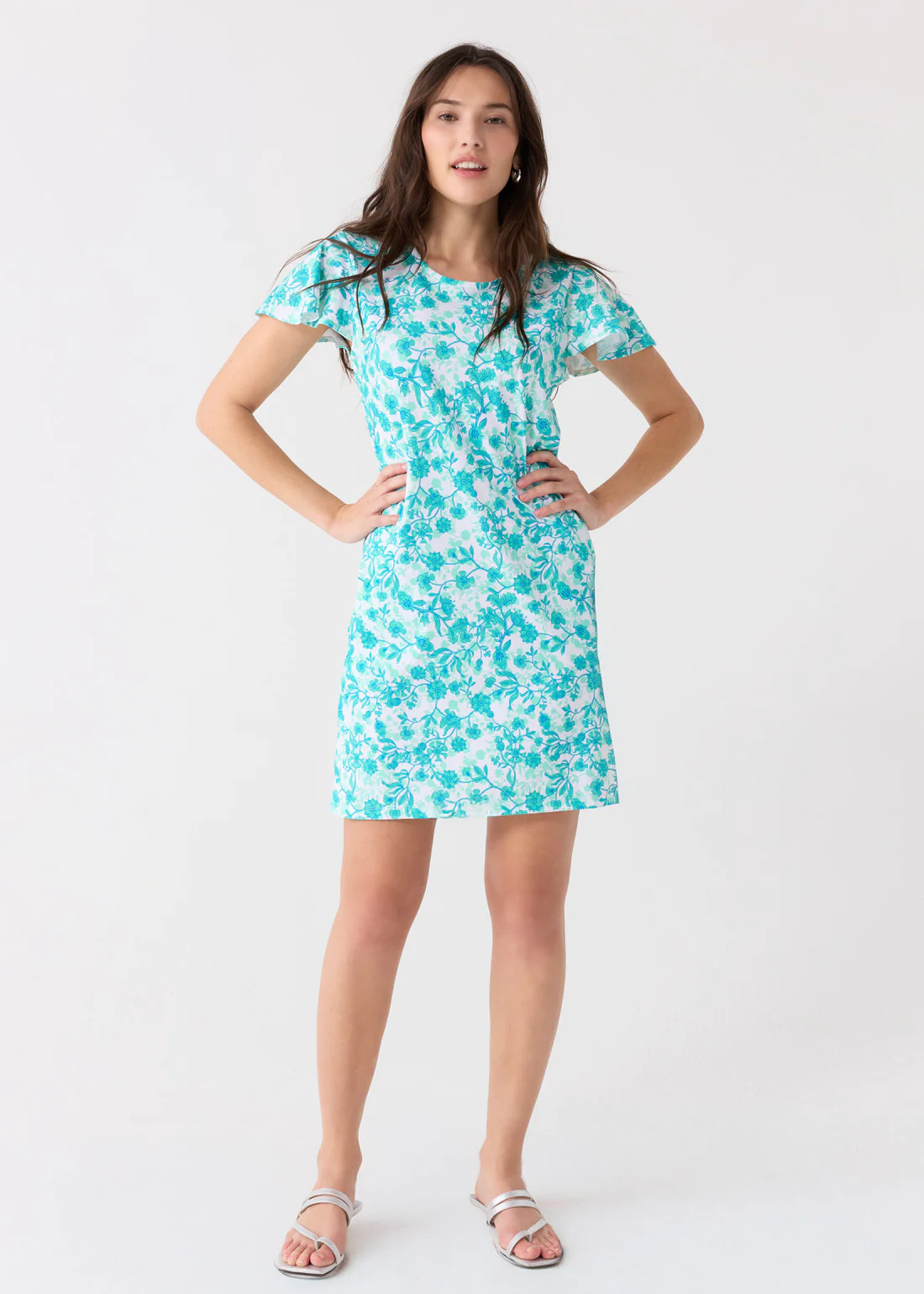 Rosemary Beach Ruffle Short Sleeve Dress | Cabana Life