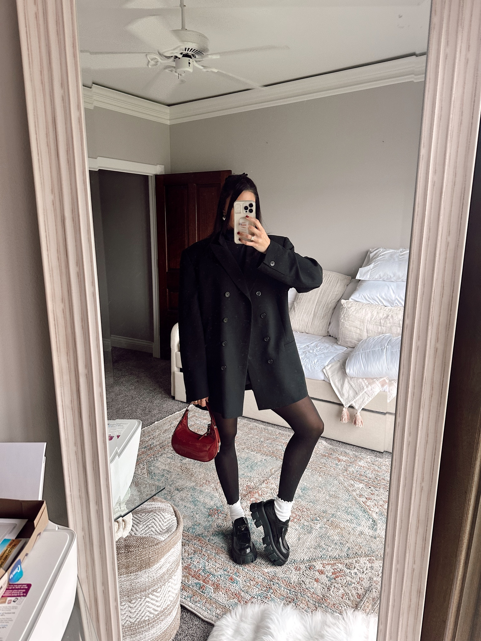 OOTD
tights, loafers, socks, oversized blazer, all black outfit, chic and feminine for fall and winter SaleSaleSale

#LTKHoliday #LTKSeasonal