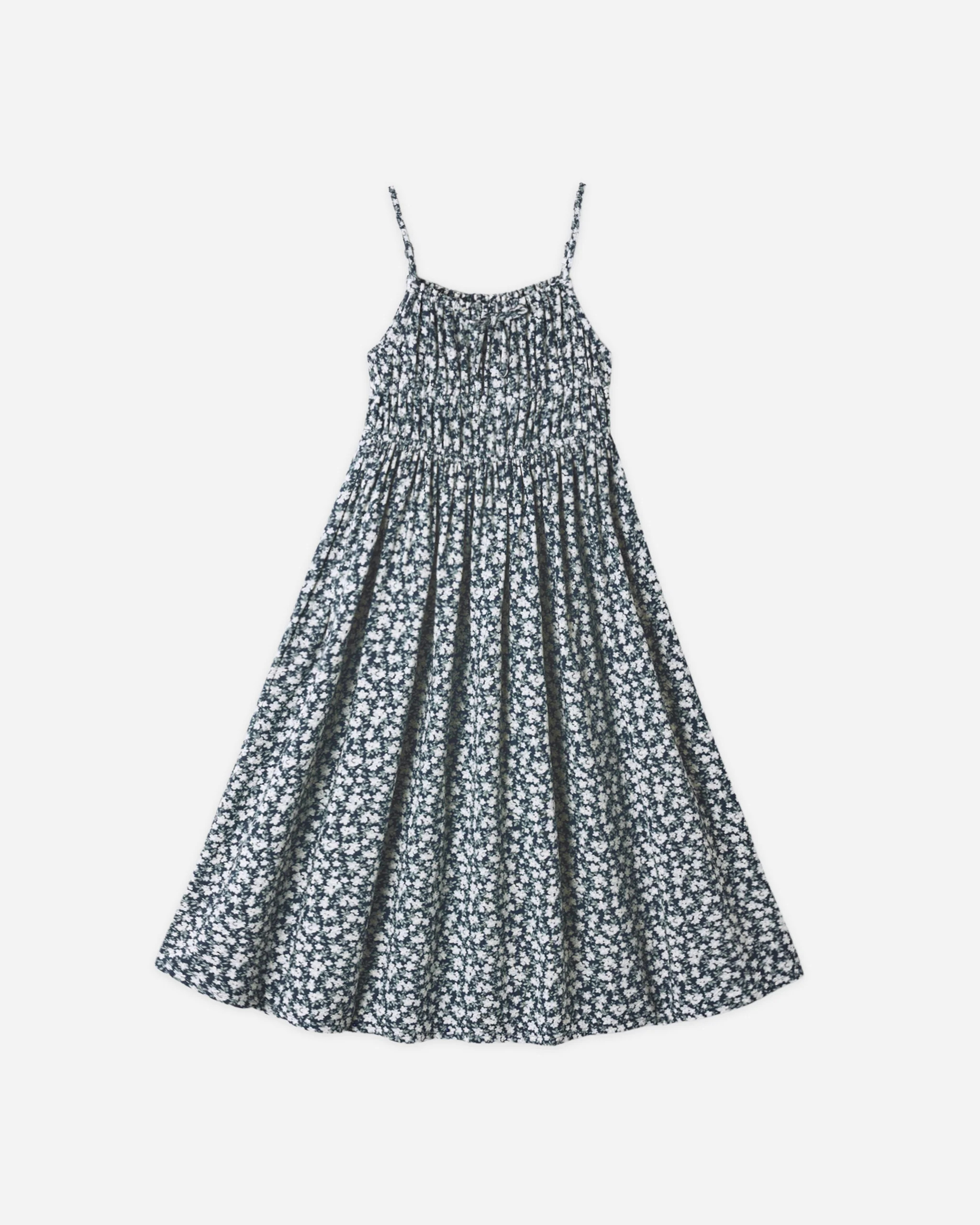 Delia Dress Navy Floral | Rylee + Cru
