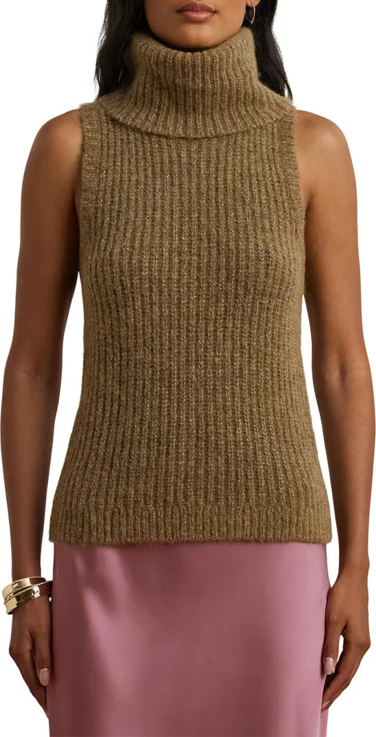 Metallic Sleeveless Turtleneck Sweater | Nordstrom Rack
