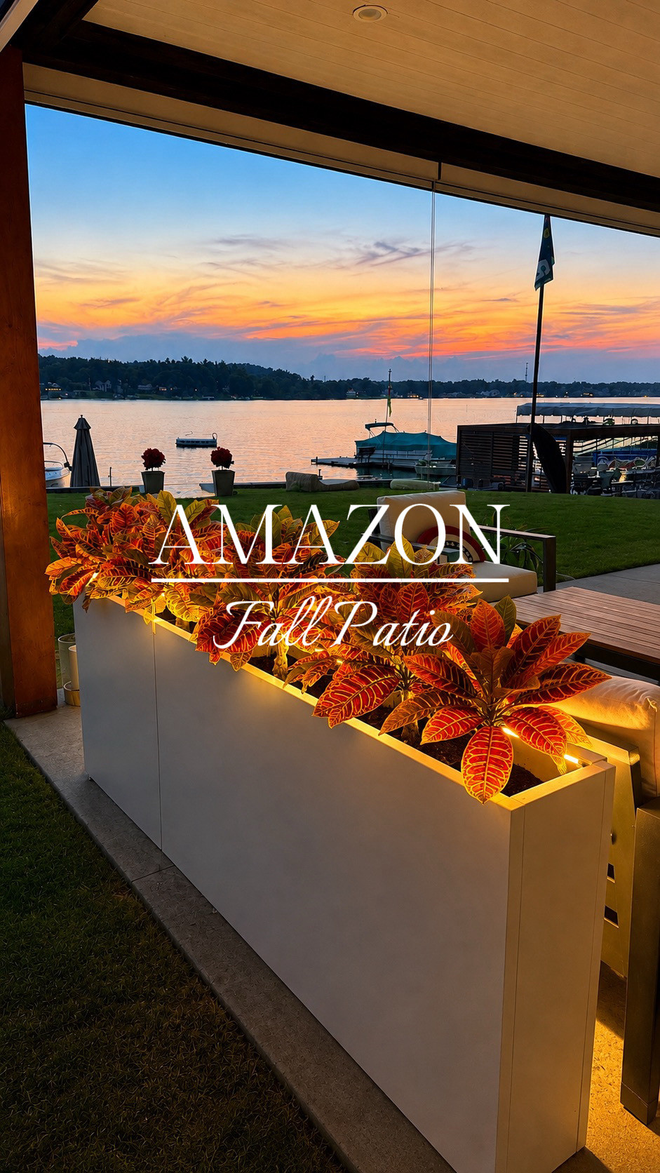Watch Making my fall patio look fall ready with privacy planters on Amazon Live | Amazon (US)