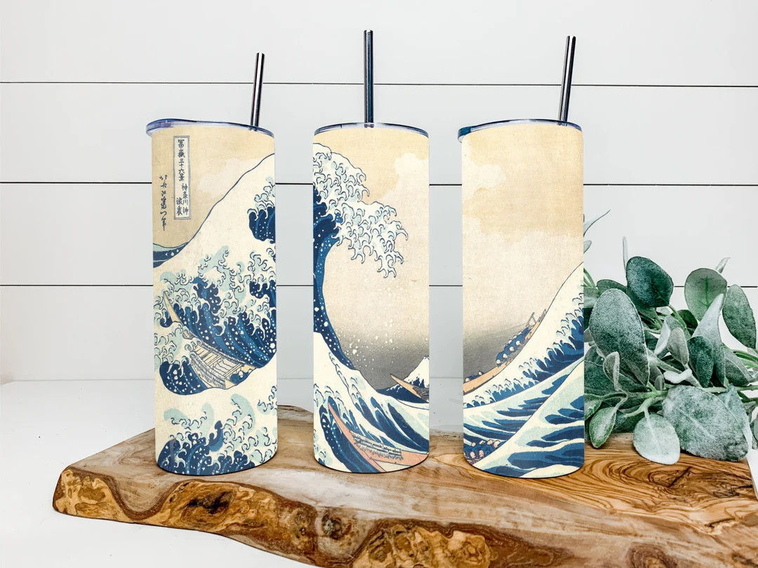 20oz Great Wave Nature Tumbler | Etsy (US)