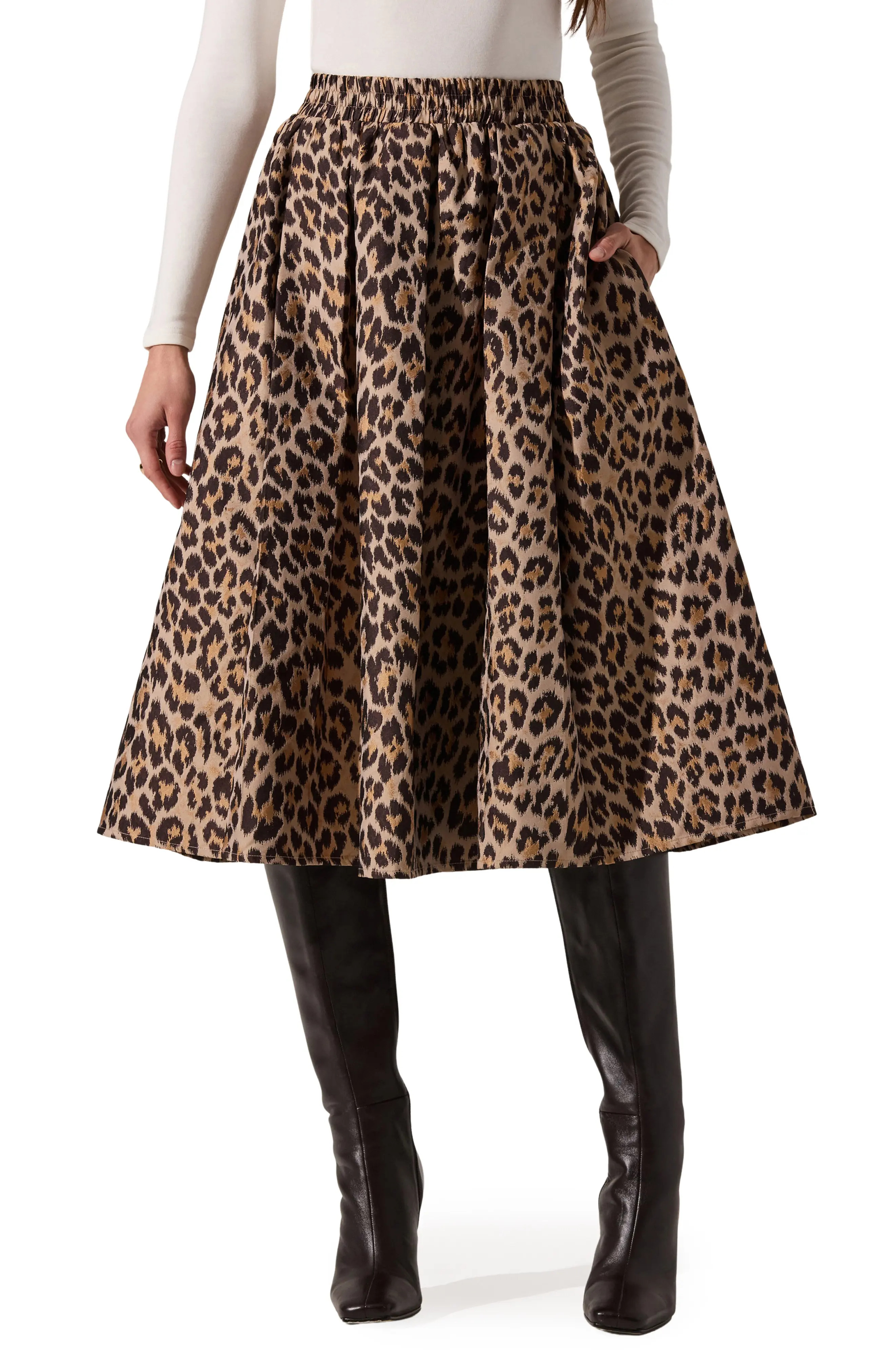 Andolina Animal Print Midi Skirt (Women) | Nordstromrack | Nordstrom Rack